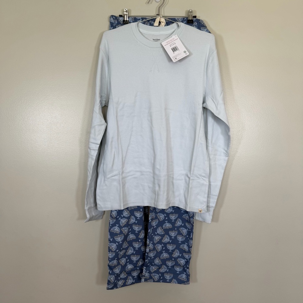 *NEW Burt's Bees Hanukkah Organic Cotton Pajamas Menorah